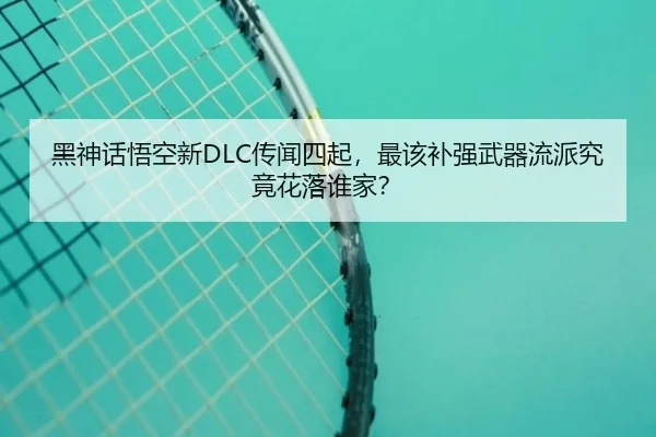 黑神话悟空新DLC传闻四起，最该补强武器流派究竟花落谁家？